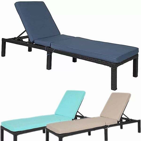 Melko Gartenliege Gartenliege Polyrattan Sonnenliege mit günstig online kaufen