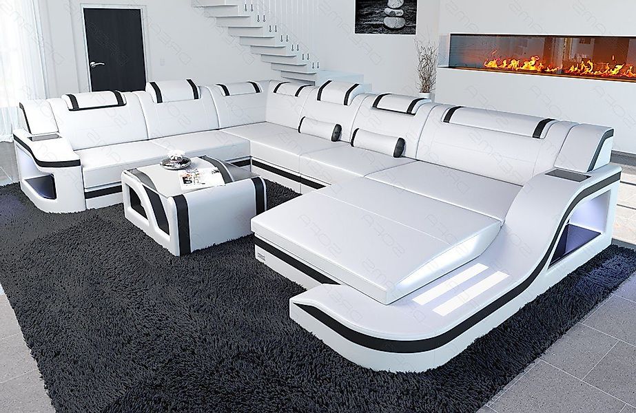 Sofa Dreams Wohnlandschaft Ledercouch Sofa Leder günstig online kaufen