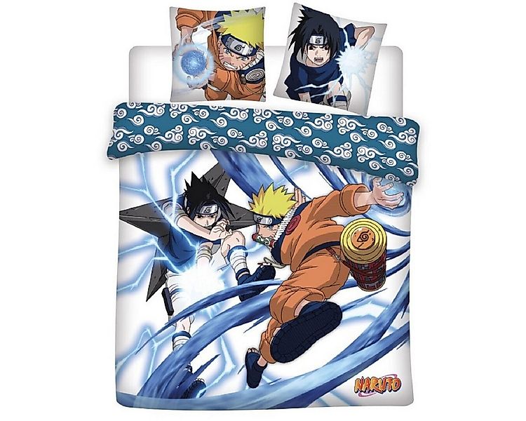Naruto Bettwäsche 3-teiliges Set – Decken- und Kissenbezug 240x220 + 65x65 günstig online kaufen