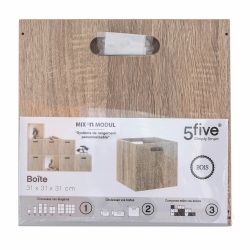 5five Simply Smart Aufbewahrungsbox, Holz-Optik günstig online kaufen