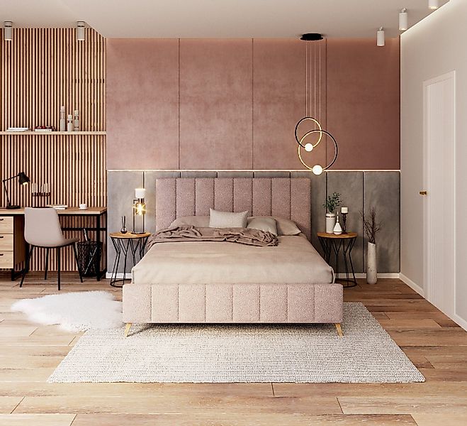 thematys Polsterbett Stauraumbett aus Velours Bett, 120x200, 140x200, 160x2 günstig online kaufen