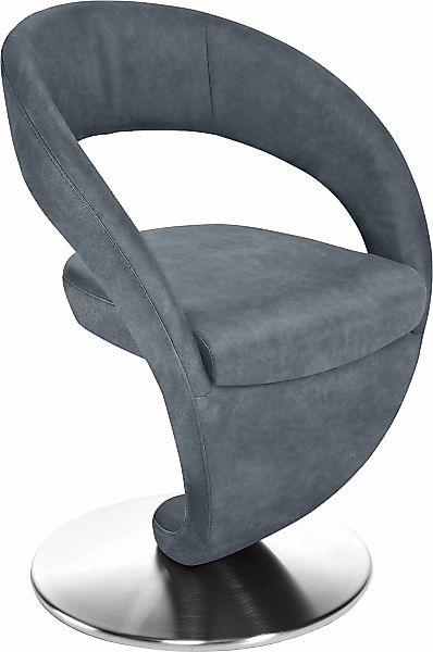 K+W Komfort & Wohnen Drehstuhl "Wave" () Design-Drehstuhl, Drehteller in Ed günstig online kaufen