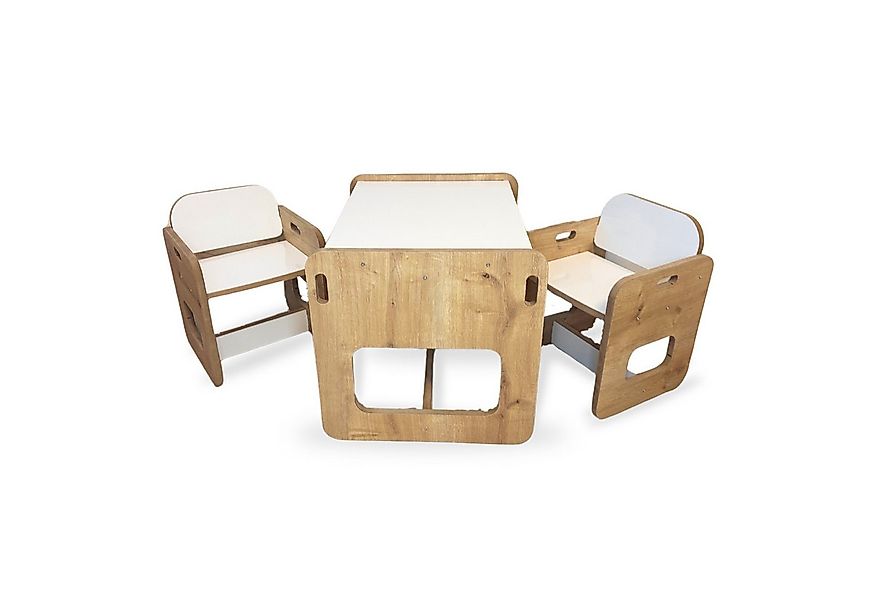 Malino Kindersitzgruppe Kindertisch mit 2 Stühlen, Kindersitzgruppe ab 2 Ja günstig online kaufen