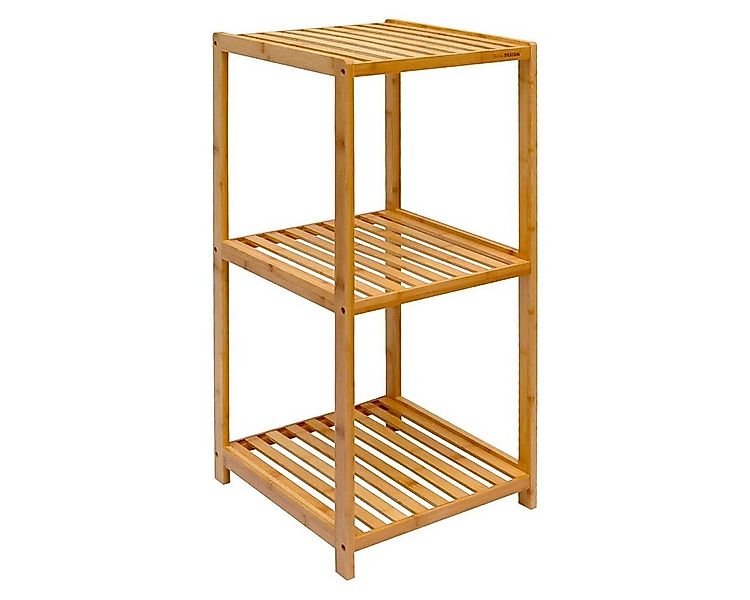 DuneDesign Badregal Bambus mit 3 Böden - Bambusregal für Bad und Küche - Na günstig online kaufen