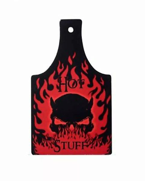 Hot Stuff mit Totenschädel Küchenbrett & Servierplatte Tassen schwarz günstig online kaufen