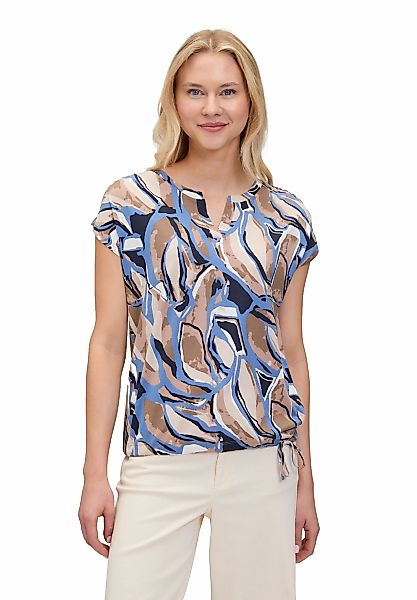 Betty&Co Kurzarmshirt "Betty & Co Damen Casual-Shirt mit Tunnelzug", (1 tlg günstig online kaufen
