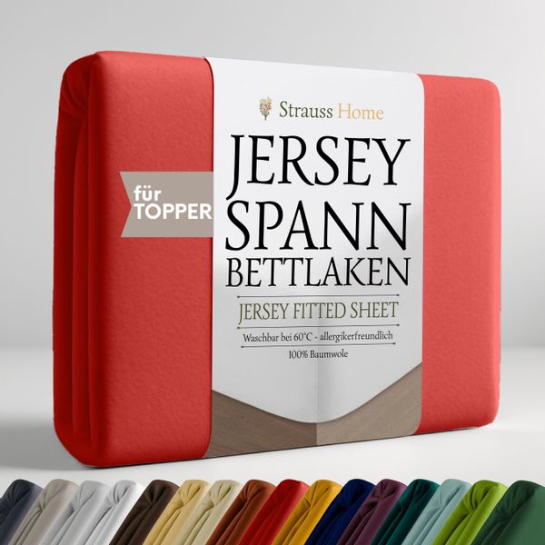 Strauss Home Spannbettlaken Premium Topper Spannbettlaken günstig online kaufen