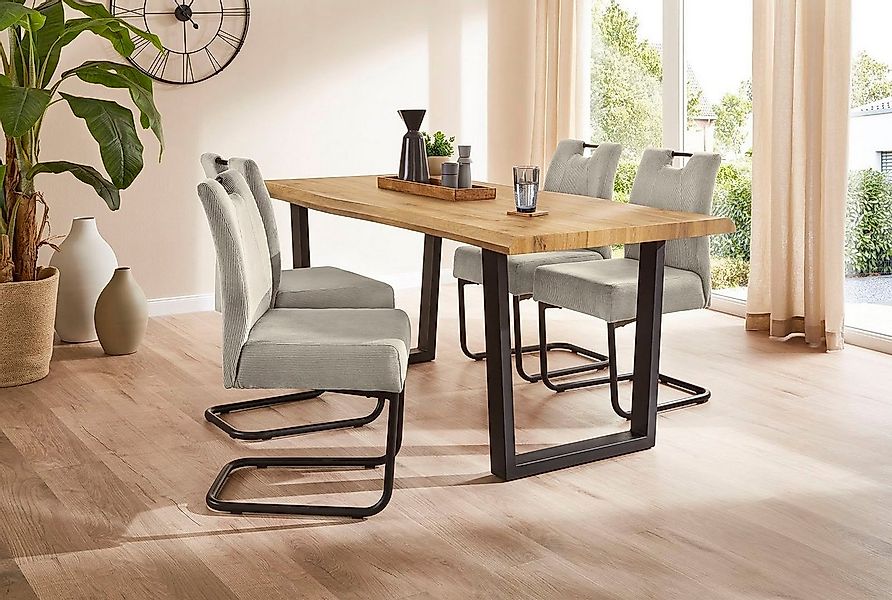 Jockenhöfer Gruppe Esstisch Margot, 180x90 cm geschwungene Baumkantenoptik günstig online kaufen