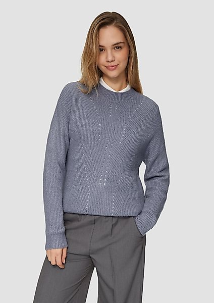 QS Longpullover Strickpullover Flauschiger Strickpullover mit günstig online kaufen