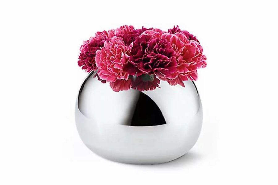 Bella Vase silber Ø 21 cm, Höhe 15 cm günstig online kaufen