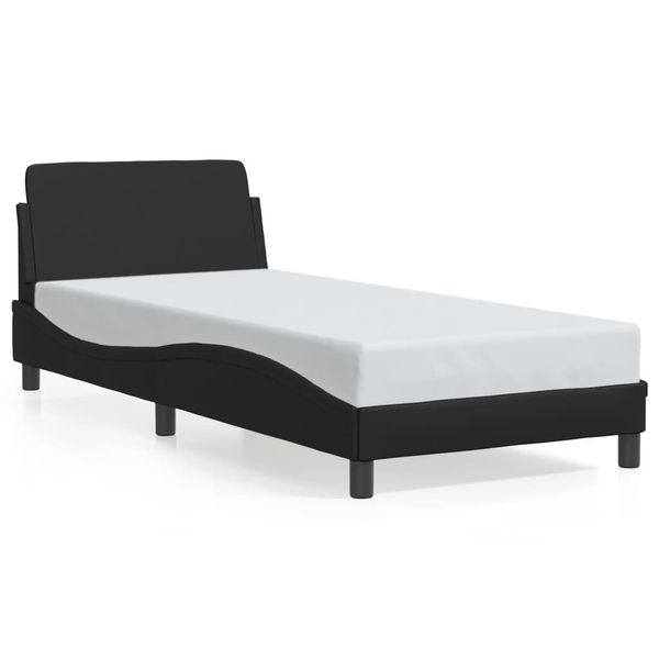 vidaXL Bett Bettgestell "Dover" Schwarz 90x190 günstig online kaufen