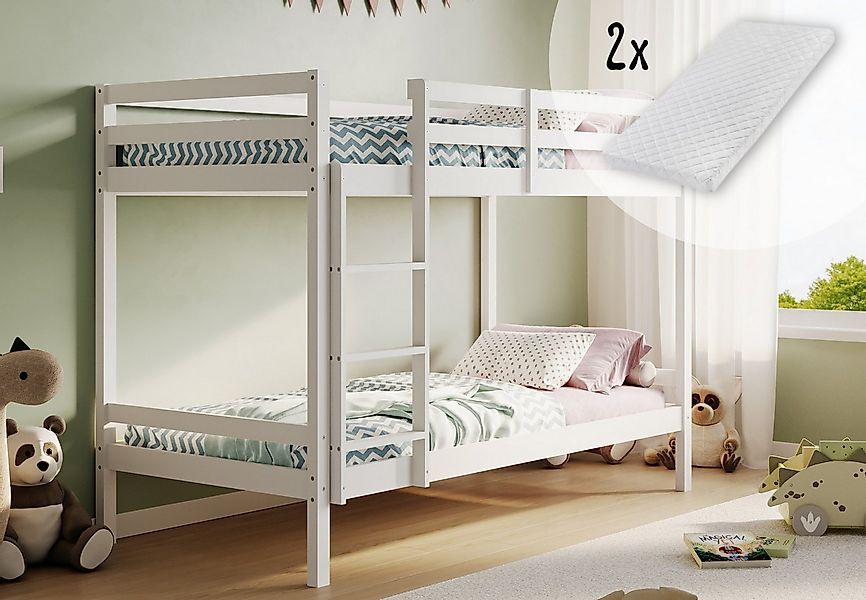 Kids Collective Hochbett 90x200 Etagenbett, EN 747-Zertifizierung und platz günstig online kaufen