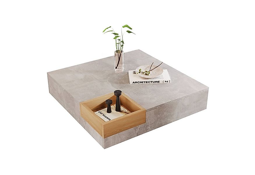 HAUSS SPOLE Couchtisch Couchtisch Holztisch Moderner Sofatisch Kaffeetisch günstig online kaufen