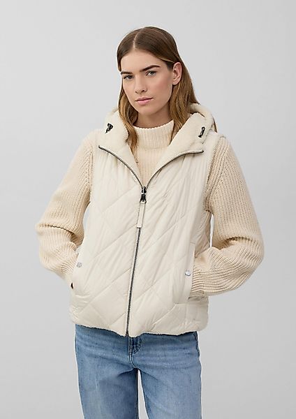 s.Oliver Outdoorjacke Outdoor-Weste Wendeweste mit Teddyfell günstig online kaufen