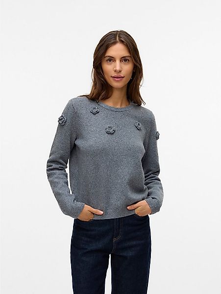 Vero Moda Rundhalspullover VMROSE LS O-NECK PULLOVER BOO günstig online kaufen