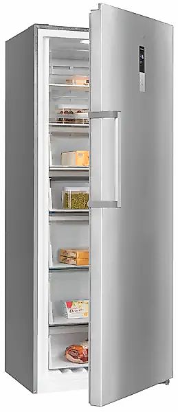 exquisit Gefrierschrank »GS380--H-050D inoxlook«, 185,5 cm hoch, 71 cm brei günstig online kaufen