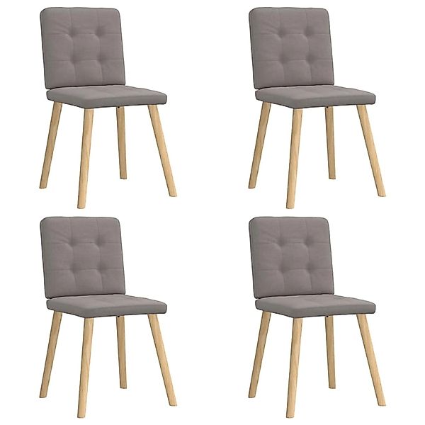 vidaXL Esszimmerstühle 4 Stk Taupe Stoff 3315174 günstig online kaufen