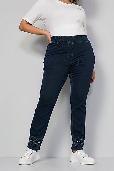 MIAMODA Leggings Jeggings Ziersteinchen am Saum Elastikbund günstig online kaufen