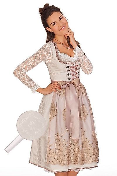 KRÜGER COLLECTION Dirndl Midi Dirndl 2tlg. - CHARLOTTE - creme günstig online kaufen