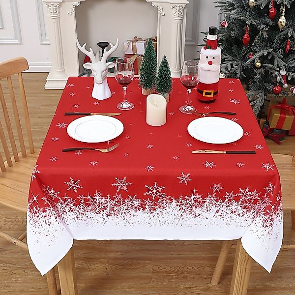 GarveeMore Tischdecke Weihnachten Tischdecke Wasserabweisend Abwaschbare günstig online kaufen