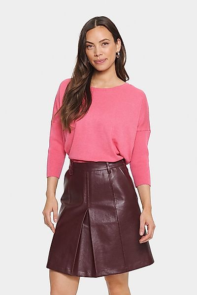 Saint Tropez Rundhalspullover A2561, MilaSZ R-Neck Feinstrick mit Viskose, günstig online kaufen