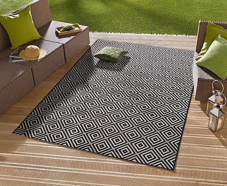 HANSE Home Teppich Karo, rechteckig, Höhe: 8 mm, In- & Outdoor, Läufer, Wet günstig online kaufen