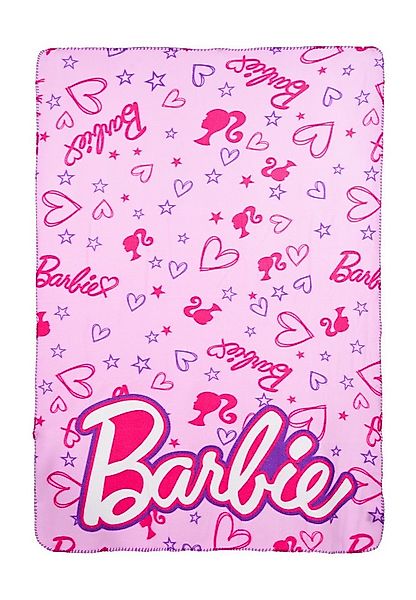 Kinderdecke Kinder Mädchen Kuscheldecke Fleece Decke, Barbie günstig online kaufen