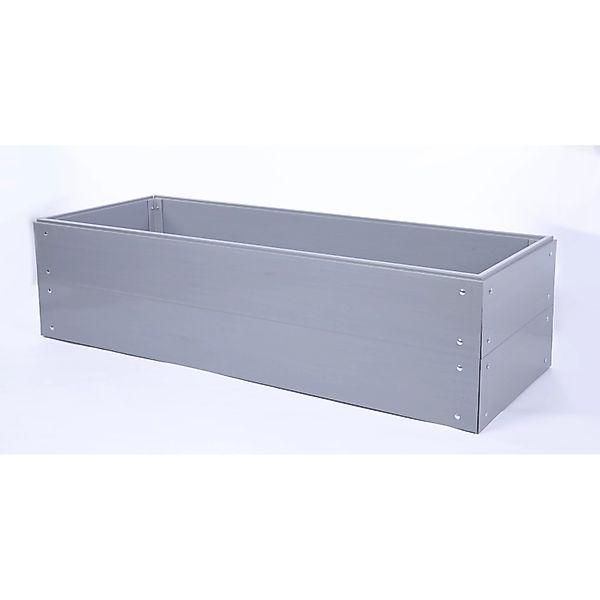 PROREGAL Hochbeete Growline Plast HxBxT 41x160x60cm 2 Ebenen Grau günstig online kaufen