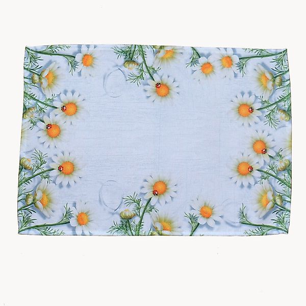 texpot Tischdecke Druck Kamillenblüten Blumen Tischläufer günstig online kaufen