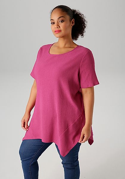 Aniston PLUS Blusenshirt mit dezenter Streifenlook günstig online kaufen