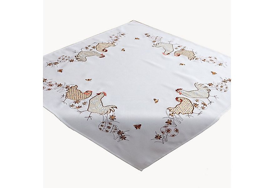 texpot Tischdecke Tischläufer Sticker Hühner Osterei Frühjahr Ostern (1-tlg günstig online kaufen