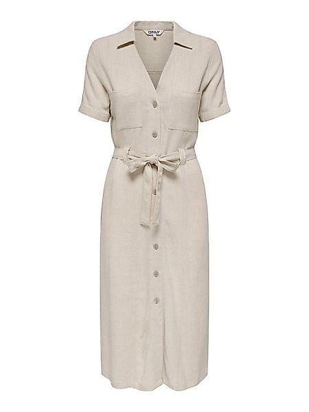 ONLY Shirtkleid Elegantes, knielanges Modell mit Gürtel und Knöpfen (kniela günstig online kaufen