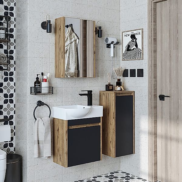 Roomart Badmöbel-Set LEO, (Badmöbelset Unterschrank mit günstig online kaufen