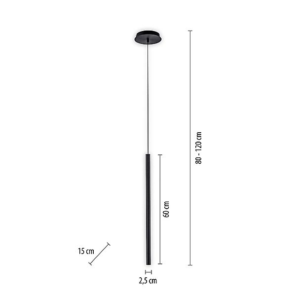 Paul Neuhaus Pendelleuchte »FLUTE«, 1 flammig, Leuchtmittel LED-Board   LED günstig online kaufen