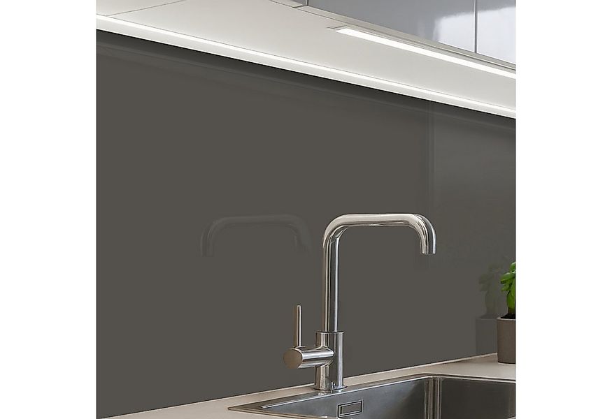 KitchenYeah Küchenrückwand selbstklebend Grau - Farben - Einfarbig, (1-tlg) günstig online kaufen