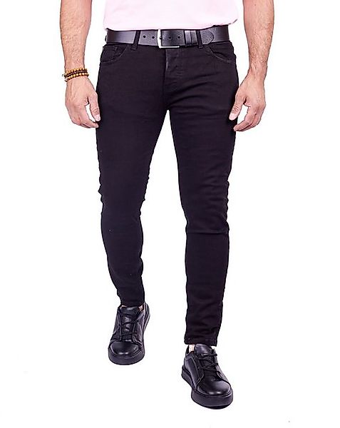 Denim Distriqt Skinny-fit-Jeans Herren Basic Slim Fit Jeans mit stretch Sch günstig online kaufen