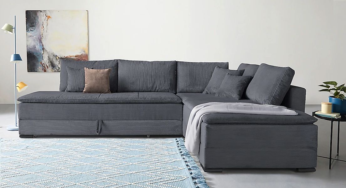 INOSIGN Ecksofa "Night & Day L-Form mit Dauer-Schlaffunktion, Cord-Bezug", günstig online kaufen