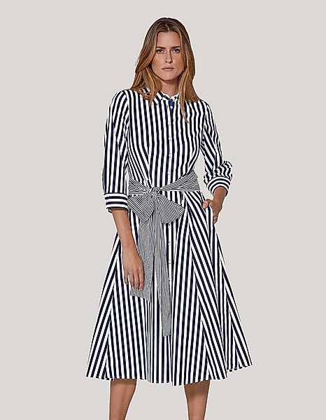 MADELEINE Midikleid Gestreiftes Hemdblusenkleid mit Bindeschärpe günstig online kaufen