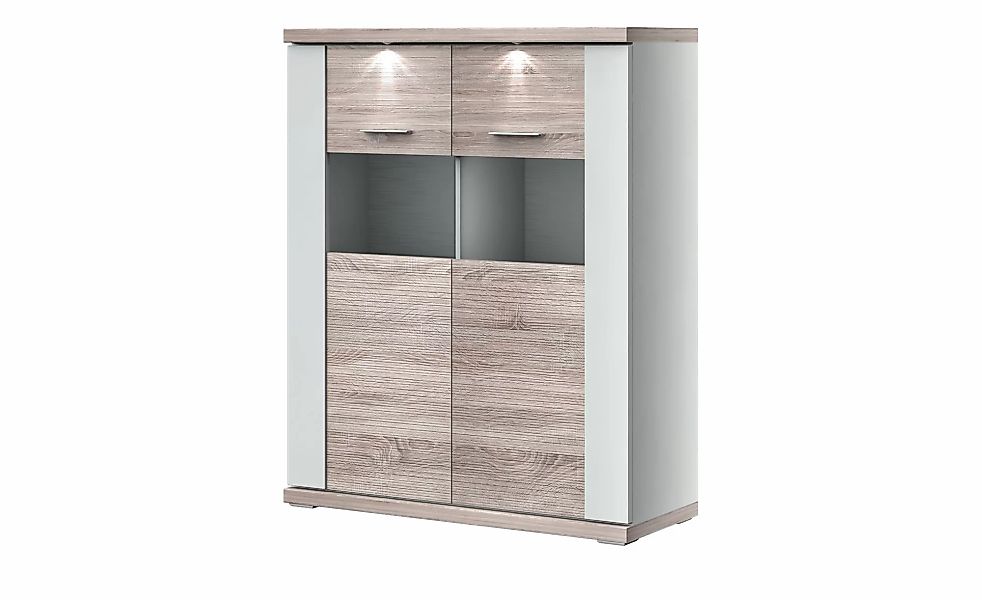 uno Highboard   Titan ¦ holzfarben ¦ Maße (cm): B: 106 H: 131 T: 42.0 Kommo günstig online kaufen