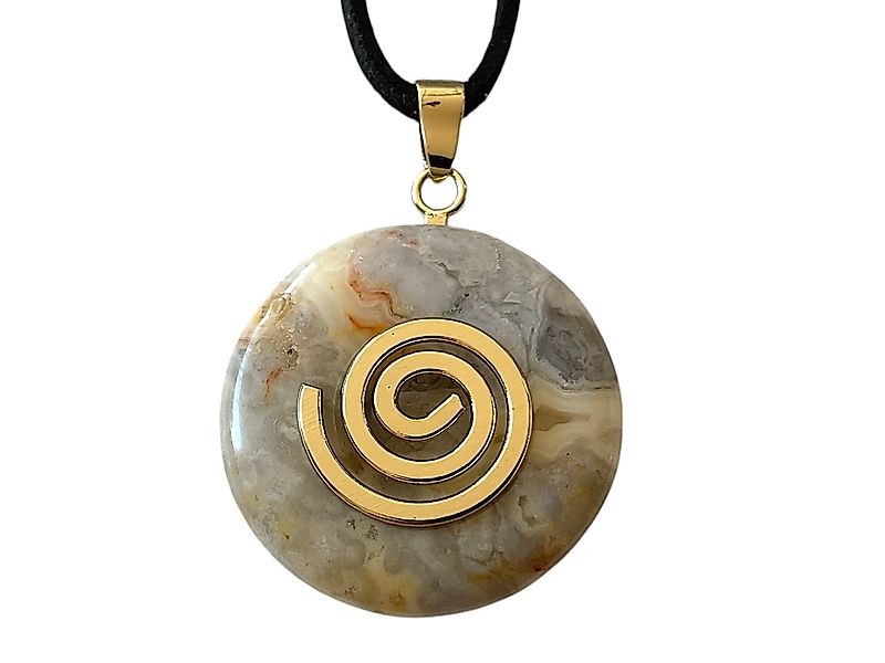 Steinfixx® Lange Kette echter Edelsteindonut 30 günstig online kaufen