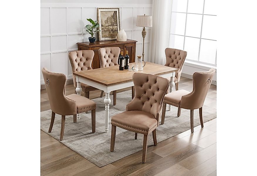 Flieks Esszimmerstuhl (Set, 6 St), 6er Set Polsterstühle Küchenstühle Wohnz günstig online kaufen