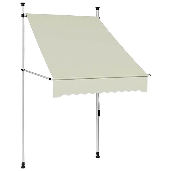furnicato Einziehbare Markise Handbetrieben 100 cm Creme günstig online kaufen
