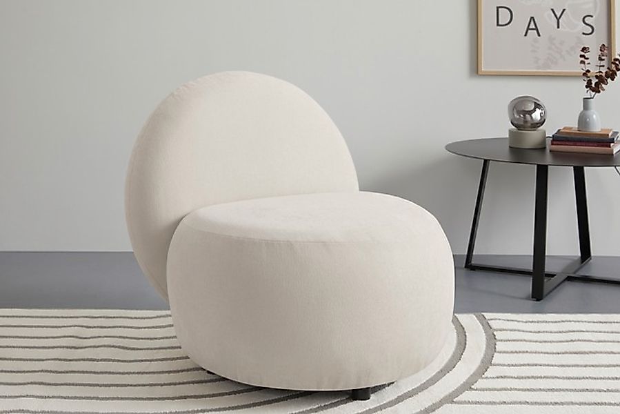 s.Oliver Sessel »Bennid, moderner Designsessel mit Lederriemen, softes Desi günstig online kaufen