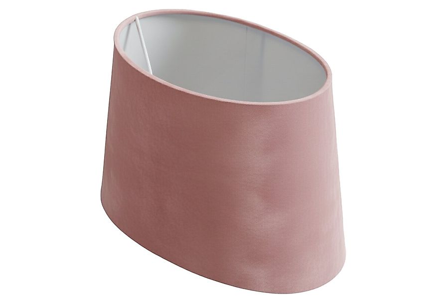 B&S Lampenschirm Lampenschirm oval Velvet pink B:31,5x20/T:23,5x15/H:19,5cm günstig online kaufen