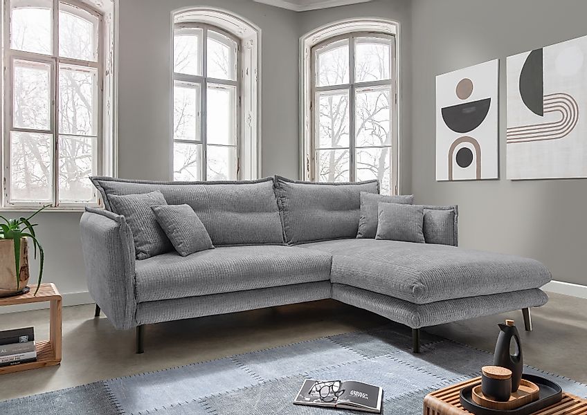 INOSIGN Ecksofa »Lazio modernes Design, bequem, schmale Armlehnen, OTTOs Ch günstig online kaufen