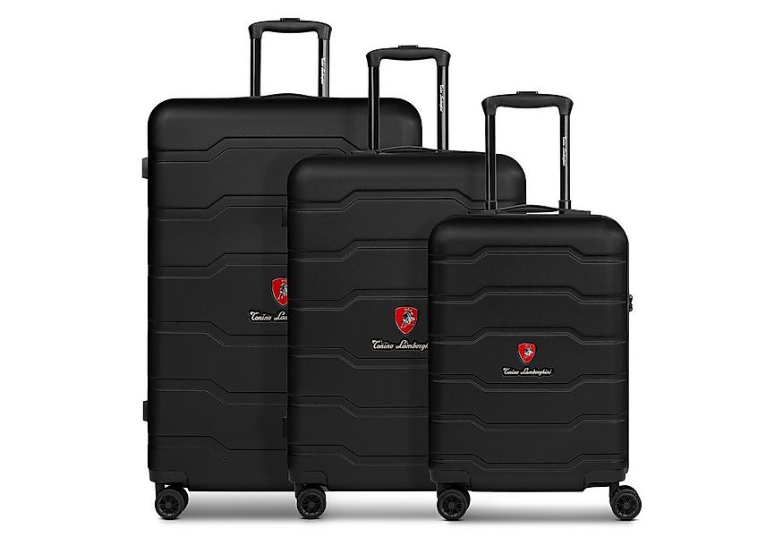 Tonino Lamborghini Trolleyset Bologna, 4 Rollen, (3-teilig, 3 tlg), ABS günstig online kaufen