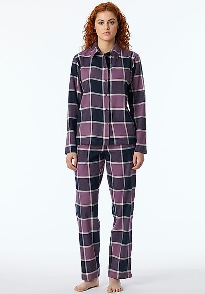 Schiesser Pyjama "Selected Premium Warming" 2 Stk. tlg., mit klassischem Ka günstig online kaufen