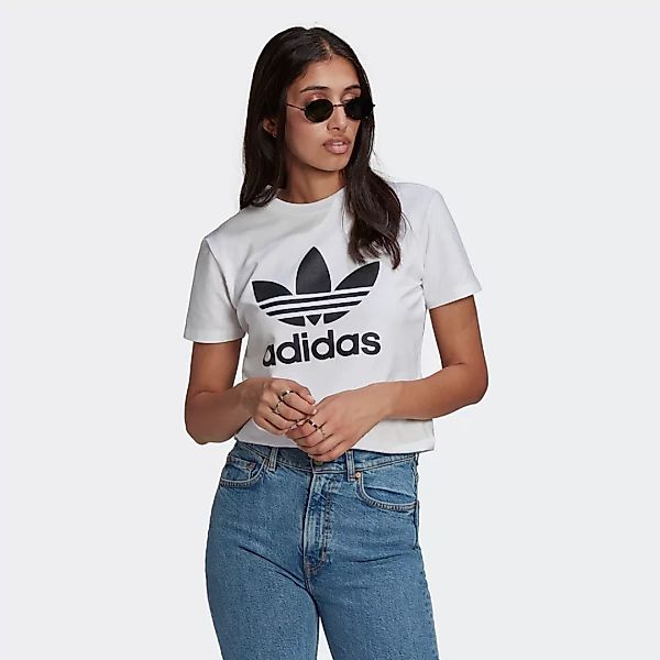 Adidas Originals Adicolor Trefoil Kurzarm T-shirt 42 White günstig online kaufen