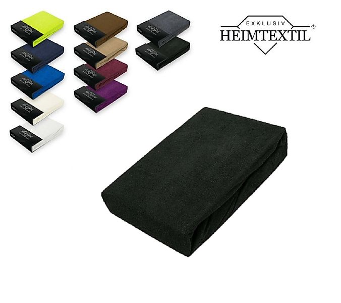 EXKLUSIV HEIMTEXTIL Spannbettlaken Frottee Spannbettlaken Rundumgummizug Ma günstig online kaufen