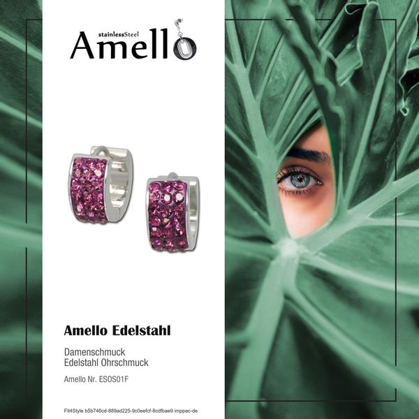 Amello Paar Creolen Amello Ohrringe Edelstahl günstig online kaufen